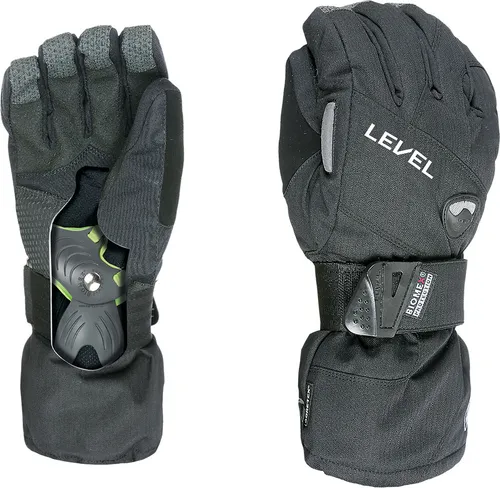 LEVEL HALF PIPE GTX Handschuh 2026 black - 9 - Handschuhe für Snowboarder mit Gore-Tex-Membran und Biomex Protection System für optimalen Schutz und Komfort. Ideal für alle Wetterbedingungen.
