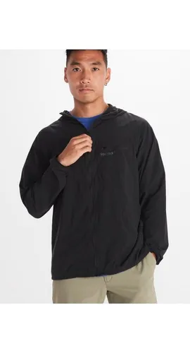 Marmot Campana Hoody Herren (ultraleicht) schwarz, Größe L - Ultraleichte Übergangsjacke für Herren, ideal für Freizeitaktivitäten und Wanderungen. Der packbare Hoody bietet Atmungsaktivität und Komfort, perfekt für wechselhaftes Wetter.