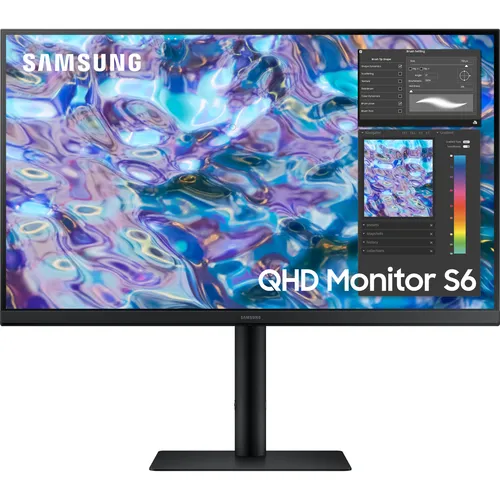 Samsung Monitor S27B610EQU - 27 Zoll WQHD 2560 x 1440, höhenverstellbar und mit Flicker Free-Technologie für optimalen Sehkomfort