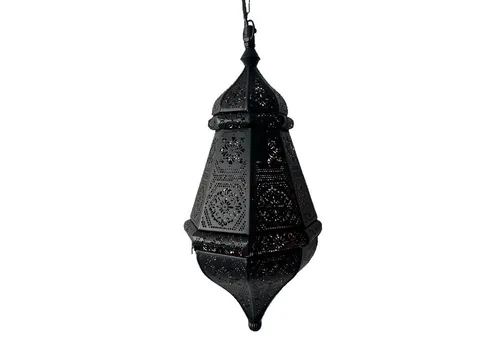 Orientalische Deckenleuchte Salma Schwarz - Lampen – Handgefertigte Pendelleuchte mit elegantem, orientalischem Design, sorgt für stimmungsvolles Licht und individuelle Atmosphäre in jedem Raum.