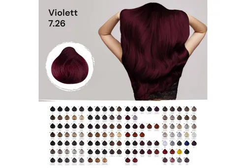 Femmas Premium Haarfarbe Mittelblond Violett Rot 7.26 - Haarfärbemittel mit 100 ml, für lebendige Farbnuancen und glänzendes Haar. Ideal für eine kreative Farbveränderung.