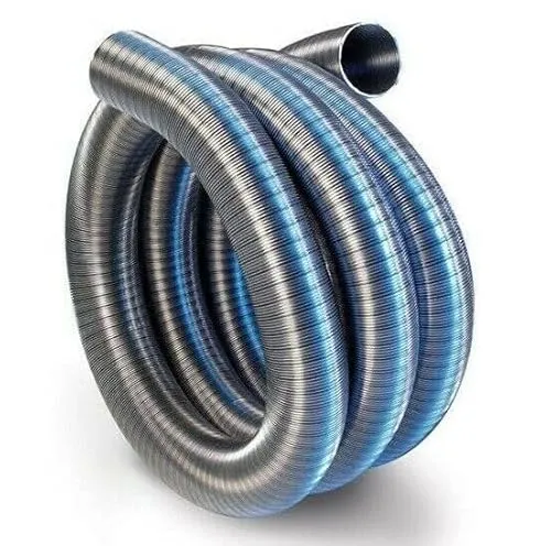Kaminrohr flexibel 100mm / 2,5m Multifuel Edelstahl Flexrohr - Flexibles Edelstahl-Rauchabzugsrohr, 100 mm / 2,5 m, ideal zur Auskleidung von Schornsteinen und zur Effizienzsteigerung Ihres Ofens. Perfekt bei Rissen oder Lecks.