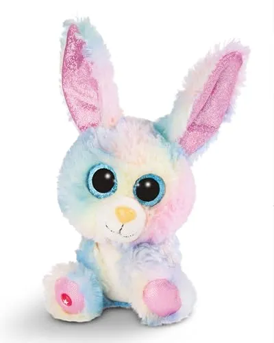 NICI GLUBSCHIS Kuscheltier Hase Rainbow Candy 15cm - bunt - Weiches Plüschtier – niedliches Stofftier zum Kuscheln & Spielen – tolle Geschenkidee für Kinder & Erwachsene - 62594
