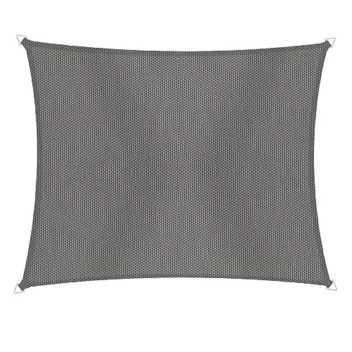 Sonnensegel Cannes Rechteck 2x3m anthrazit - Sonnenschutz für Terrasse oder Garten, aus strapazierfähigem Polyester (PES) für optimalen UV-Schutz und langlebige Nutzung.