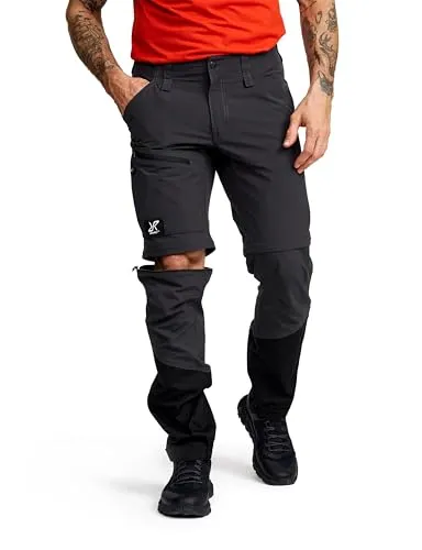 Range Pro Stretch Zip-off Pants Herren Anthracite/Black, Größe:M - Wanderhosen, wandelbar in Shorts für warme Tage, mit atmungsaktiven Materialien und praktischem Reißverschluss bis zur Mitte des Oberschenkels.
