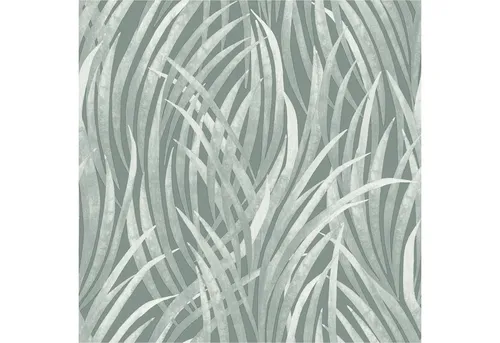 Ugépa Vliestapete M64504 in Grün – Botanique Gräser - Dekorative Vliestapete in Grün (0.53 x 10.05 m) mit ansprechendem Gräser-Motiv, ideal für einen frischen Wohnstil.