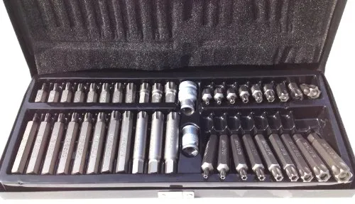 SCREWDRIVER BIT SET TORX SE.& RIBE 42PCS - Werkzeug-Sets mit 42 hochwertigen S2-Bits für Torx- und Ribe-Schrauben, ideal für Profis. Perfekt für präzise Anwendungen in verschiedenen Projekten.