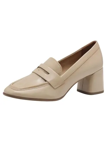 Tamaris Trotteur 1-24401-44 Schnürpumps ANTIshokk, beige - Elegante Pumps mit ANTIshokk-Technologie für maximalen Komfort, ideal für den Alltag oder besondere Anlässe. Größe 39, Absatzhöhe 6 cm, in stilvollem Beige.