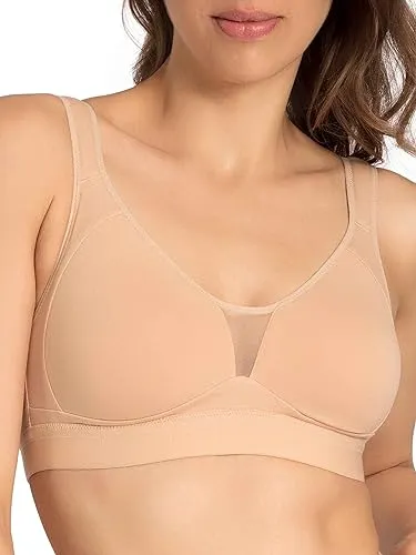 Nina von C. Cotton Shape Wellness-BH Damen - Klassische BHs für Damen, komfortabler Wellness-BH ohne Bügel mit doppellagigen Cups und breiten Komfortgurten für optimalen Halt und Bequemlichkeit.