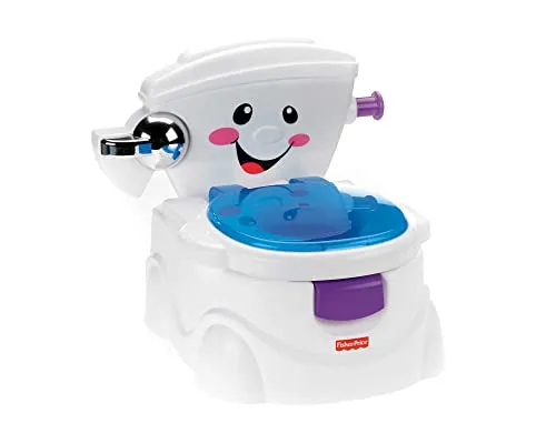 Fisher-Price Meine Erste Toilette - WC-Sitze & Toilettentrainer, mit Musik und lustigen Sätzen für ein unterhaltsames Töpfchentraining, wächst mit Ihrem Kind und fördert die Selbstständigkeit.