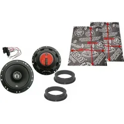 DSX JBL Lautsprecher Komplett Set für VW Polo AW - Auto-Lautsprecher Set mit JBL Stage 1 für VW Polo AW (2017-2022), 35 W RMS, inklusive Dämmung für verbesserten Klang und einfache Installation.