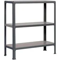 Proregal Wohnregal Anthrazit - Metall Regal 100x90x30 cm - Werkstatteinrichtung mit 150kg Traglast pro Ebene, ideal für Wohnbereich, Abstellraum oder Garage. Hochwertig, langlebig und schnell in 10-15 Minuten aufgebaut.