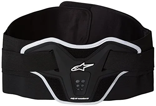 Alpinestars Saturn Kidney Belt Schwarz Weiß OS - Nierengurt mit ergonomischem Design für maximale Stabilität im Bauch- und Lendenbereich, leicht und flexibel, ideal für Sport und aktive Freizeit.