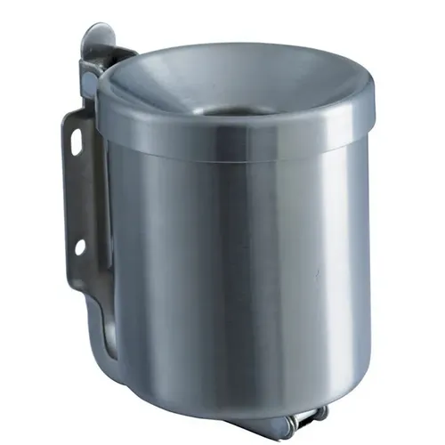 Wandaschenbecher Orgavente NIDO aus Edelstahl 0,5 L Ascher für Wandmontage 106001