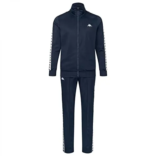 Kappa Herren Trainingsanzug Agodo Men 709468-19-4024 XL - Klassischer Trainingsanzug mit Jacke und Hose, ausgestattet mit praktischen Eingrifftaschen. Perfekt für Sport und Freizeit, bietet er Komfort und Stil in jeder Situation.