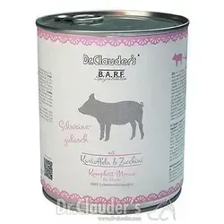 Dr. Clauders BARF Dog Komplettmenü Schweinegulasch 800 g (Menge: 6 je Bestelleinheit)