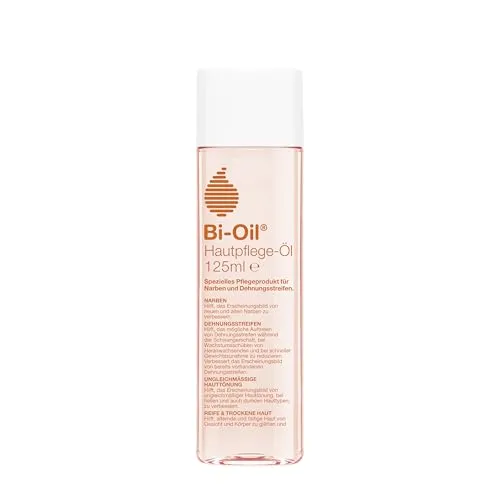 Bi-Oil Pflegendes Öl PurCellin Oil 125 ml - Ganzkörperpflege, ideal zur Vorbeugung von Dehnungsstreifen und zur Verbesserung des Hautbildes während der Schwangerschaft und Stillzeit.