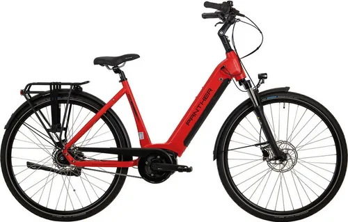 Panther E-Bike 8-Gang Shimano Nexus - E-City Bike mit Bosch Active Line Mittelmotor (40Nm) und 500 Wh Akku für kraftvolle Unterstützung. Ideal für Stadtfahrten und entspannte Ausflüge.
