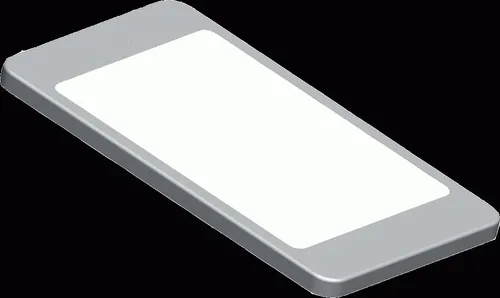 Mobilux LED-Küchenunterbauleuchte MOBiBLADE L600 1er-SET - Elegante silberne Unterbauleuchte mit warmweißem Licht (3000K) und hoher Lichtleistung (1050 Lumen). Ideal für eine stimmungsvolle Küchenbeleuchtung. Einfache Montage und energieeffizient.