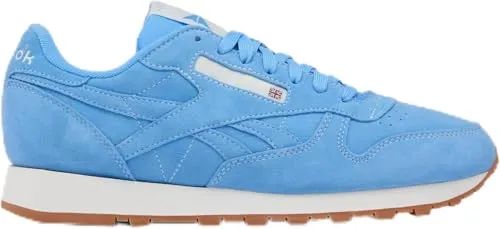 Reebok Unisex Classic Leather Trainers, Blau Sneaker, Periblue Chalk Gum, 44 EU