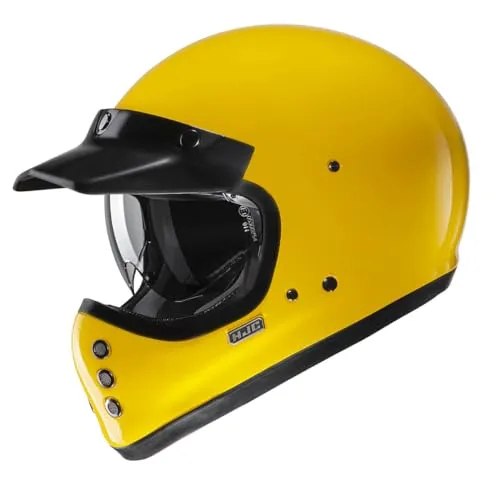 HJC V60 Jaune Profond XL - Motorradhelm - Leichter und stilvoller Motorradhelm in auffälligem Gelb, ideal für Sicherheit und Komfort beim Fahren. Mit durchdachtem Design für beste Belüftung und Passform.