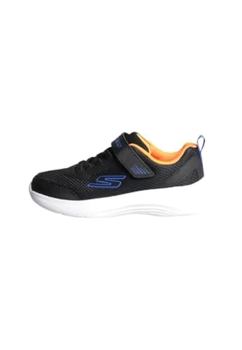 Skechers SELECTORS Sneaker - Slip-On-Sneaker mit praktischem Klettverschluss, ideal für aktive Kinder. Leichte, atmungsaktive Materialien sorgen für Komfort und frisches Design mit blauen und grünen Akzenten.