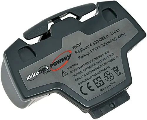 Powery Akku für Kärcher WV5 Fensterreiniger - Fenstersauger Akku mit 2000mAh Kapazität, ideal als Ersatz oder zusätzlicher Akku für kontinuierliche Reinigung ohne Unterbrechung.