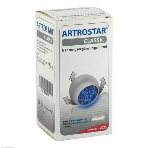 Artrostar Classic Kapseln 82 g - Unterstützung für Gelenke, mit Glucosamin und Chondroitin für optimale Nährstoffversorgung
