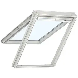 VELUX Klapp-Schwing-Fenster GPL 3084 Manuell Holz klar lack Alu ENERGIE Dachfenster, 78x118 cm (MK06)