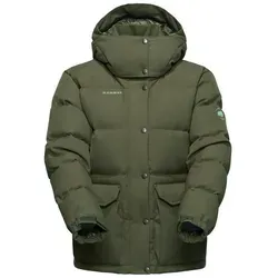Mammut Outdoorjacke Roseg 2.0 IN Hooded Jacket Women grün M - Bequeme Damenjacke für Outdoor-Aktivitäten, gefüllt mit hochwertiger Entendaune. Ideal für Wanderungen und den urbanen Alltag, bietet optimalen Komfort und Funktionalität.