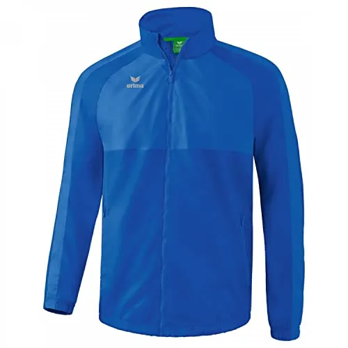 Erima Kinder Team Allwetterjacke, new royal, 128 - Sportjacken, wasserdicht mit 1.200 mm Wassersäule und hohem Stehkragen für optimalen Schutz bei jedem Wetter.