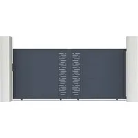 Casanoov Aluminium Schiebetor ARLBERG 400x180cm Grau - Stylisches Schiebetor aus korrosionsbeständigem Aluminium. Ideal für einen attraktiven Eingang. Einfache Montage und Anpassung, inklusive Zubehör. Perfekte Kombination aus Design und Funktionalität für Ihr Grundstück.