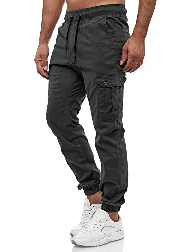 Tazzio Herren Cargohose Regular Fit 16610 Anthrazit 4XL - Wanderhosen aus hochwertiger Baumwollmischung mit Elasthan für optimale Bewegungsfreiheit, ideal für sportliche Aktivitäten und den täglichen Gebrauch.