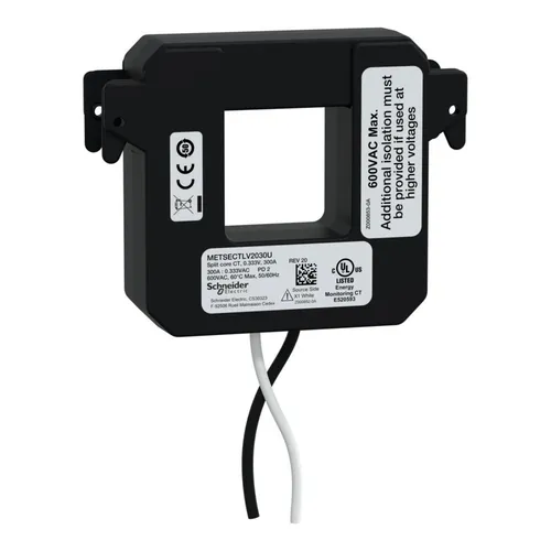 Schneider Electric Klappwandler LVCT 300A METSECTLV2030U - Effizienter Klappwandler für Strommessungen, kompakt und ideal für den professionellen Einsatz in der Elektrotechnik.