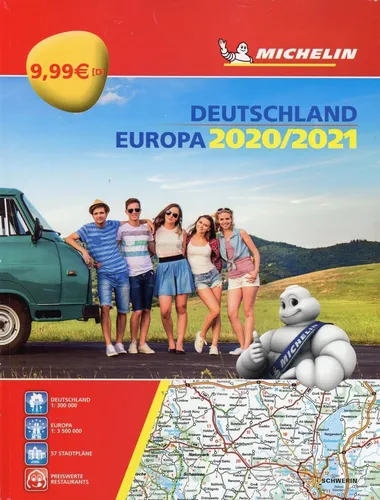 Michelin Straßenatlas Deutschland & Europa 2020/2021 | (Land-)Karte | Deutsch