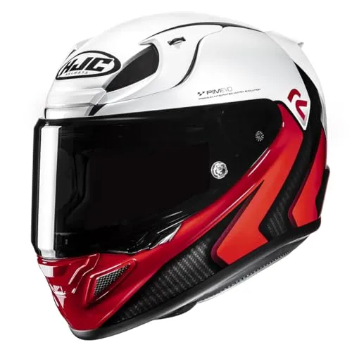 HJC RPHA 12 KOS MC1 Integraler Motorradhelm, Größe L - Hochwertiger Motorradhelm mit extrem schlagfester Schale, optimierter Belüftung und antibakteriellem Innenfutter für höchsten Komfort und Sicherheit beim Fahren.