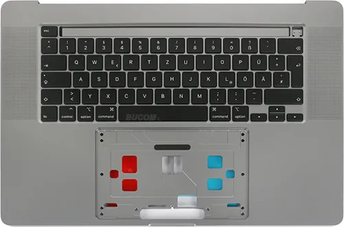 A2141 Topcase Tastatur mit Backlight für Apple Macbook Pro Retina 16" 2019 deutsch grau