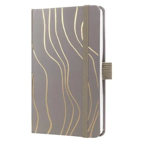 SIGEL J6350 Wochenkalender 2026 ca. A6, Mocca Meringue, Hardcover, Gummiband, Stiftschlaufe, Einstecktasche, 174 Seiten, vegan, Buchkalender, Terminplaner Kalenderbuch Jolie