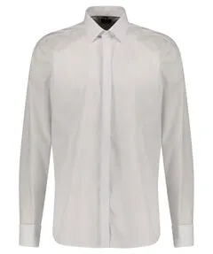 Herren Hemd Langarm Body Fit 41 von Olymp - Elegantes Hemd für festliche Anlässe, aus hochwertigem, pflegeleichtem Baumwollpopeline mit edlen Details wie Umschlagmanschetten und verdeckter Knopfleiste.