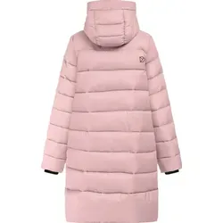 Didriksons Women's Marion Parka - warmer Mantel in Rosa, Gr 44 - Funktionsjacke für Frauen, isolierend mit Kapuze und 2-Wege-Reißverschluss, ideal für Wandern und Trekking. Robustes Material mit DWR-Imprägnierung für besten Wetterschutz.