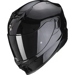 Scorpion Exo 520 Evo Air Motorradhelm - Solid Schwarz - Motorradhelm in Größe XL mit fortschrittlichem Belüftungssystem und komfortablen Wangenpolstern für optimalen Tragekomfort beim Fahrern.