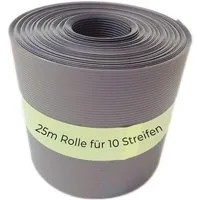 Novatool PP 25m Sichtschutzstreifen für Doppelstabmattenzaun - Zubehör für Zaunbau & Sichtschutz - Hochwertige, langlebige Sichtschutzstreifen aus 100% recyclingfähigem Polypropylen, ideal für mehr Privatsphäre und UV-beständig.