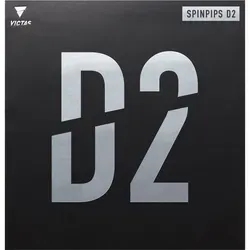 Victas Belag Spinpips D2 rot 2,0 - Der SPINPIPS D2 bietet innovative Spieleigenschaften dank der High Energy Tension-Technologie. Ideal für Tischtennisspieler, die ein flexibles und gefährliches Noppenspiel suchen.