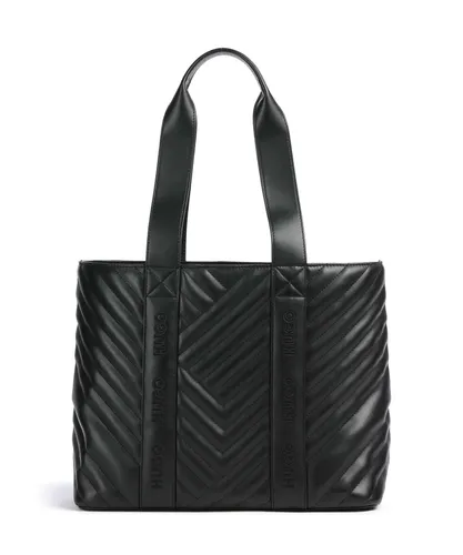Hugo Becky Shopper - Damen Handtasche in Schwarz - Stylischer Damen Shopper aus hochwertigem Lederimitat, ideal für den täglichen Gebrauch und mit viel Platz für Ihre Essentials.
