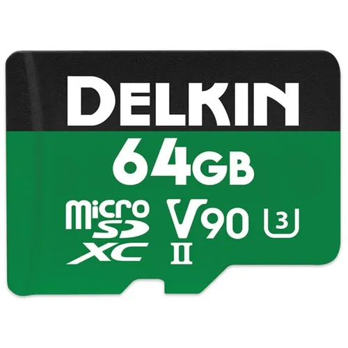 Delkin POWER microSD 64GB UHS-II V90 DDMSDG200064