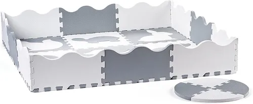 Plastica Schaumstoffpuzzle - Laufstall mit 34 Tiermotiven - 34-teiliges Schaumstoffpuzzle für Kinder ab 3 Jahren. Ideal als Laufstall, fördert spielerisch die Motorik und Kreativität. Die bunten Tiermotive sorgen für Spaß beim Spielen.