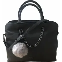 Liu Jo Handtasche Damen Anthrazit Kunstleder N65071E0031-B1058 - Modische Handtasche aus Kunstleder in Anthrazit mit praktischem Reißverschluss, abnehmbarem Trageriemen und durchdachter Innenaufteilung für optimalen Komfort.