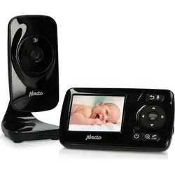 Alecto DVM71BK Babyphone mit Kamera - 2.4" Farbdisplay - Babyphone mit 300m Reichweite und Nachtsichtfunktion für optimale Sicherheit und Überwachung Ihres Babys, ideal für ruhige Nächte.