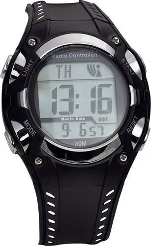 EUROTIME Funk-Armbanduhr, digital Watch - Smartwatch mit präziser Funktechnologie, ideal für die tägliche Zeitmessung und moderne Lebensstile.