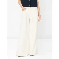 Brax Damen Five-Pocket-Hose Style MARCH OFFWHITE - Stylische Five-Pocket-Hose im Wide Leg Schnitt, ideal für lässige Outfits und angenehmen Tragekomfort.